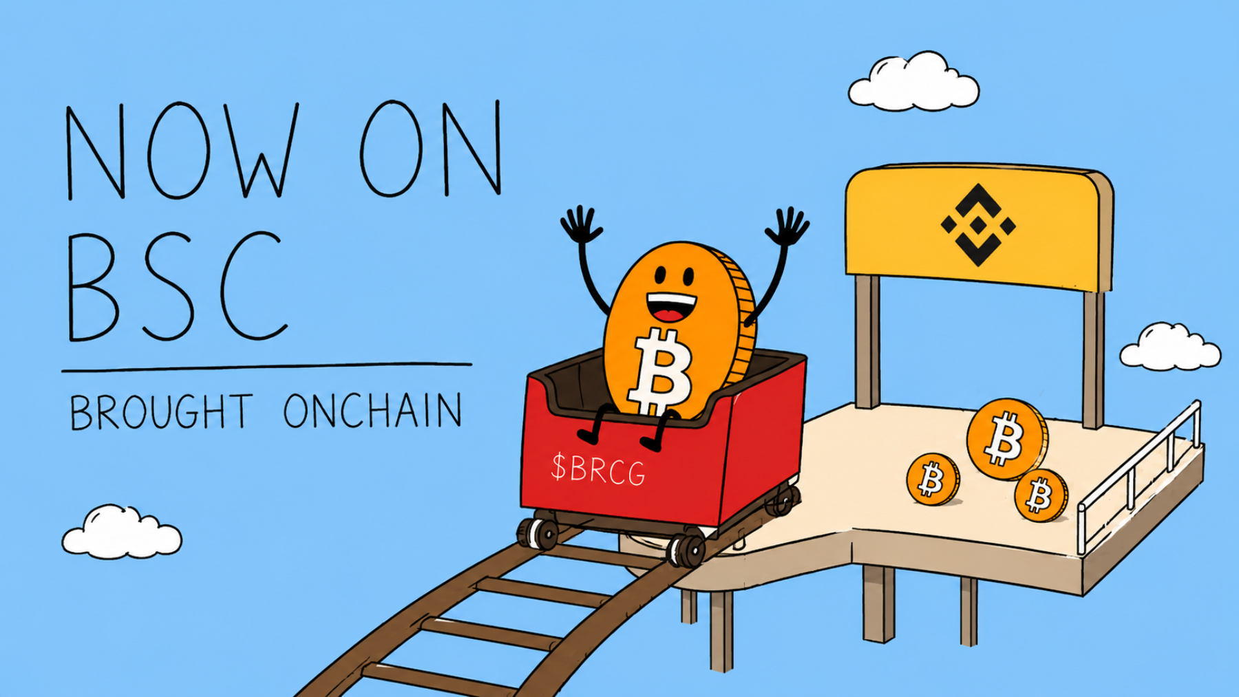 BRCG artwork celebrating its home on BNB Smart Chain